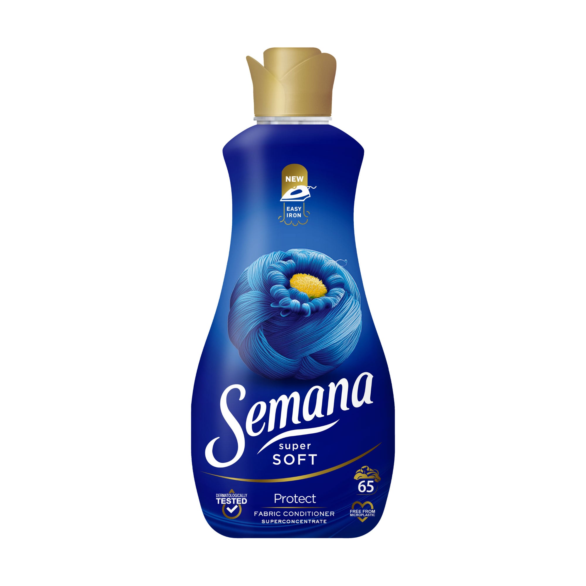 Кондиціонер для білизни Semana Super Soft Protect, 65 циклів прання, 1.3 л